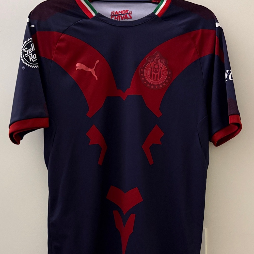 Chivas Puma Navy and Red Men's Jersey Guadalajara
